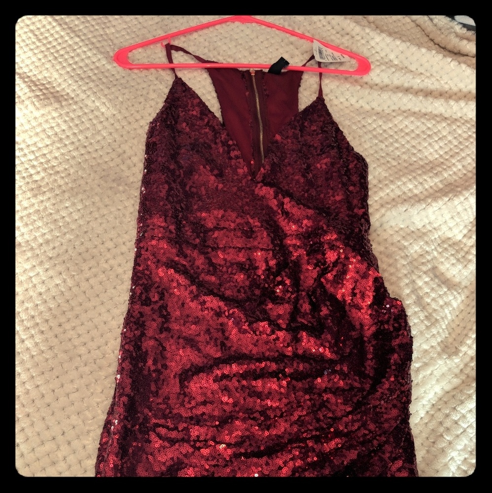 Red Windsor Sequence Dress